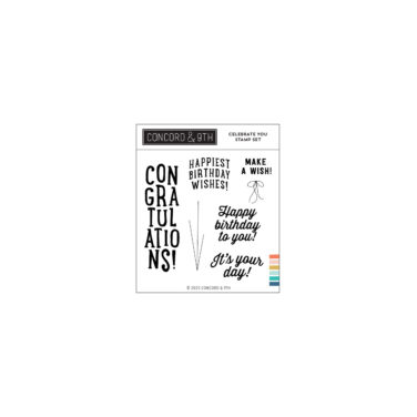 Concord & 9th - Celebrate You Stamp Set (4 x 4)