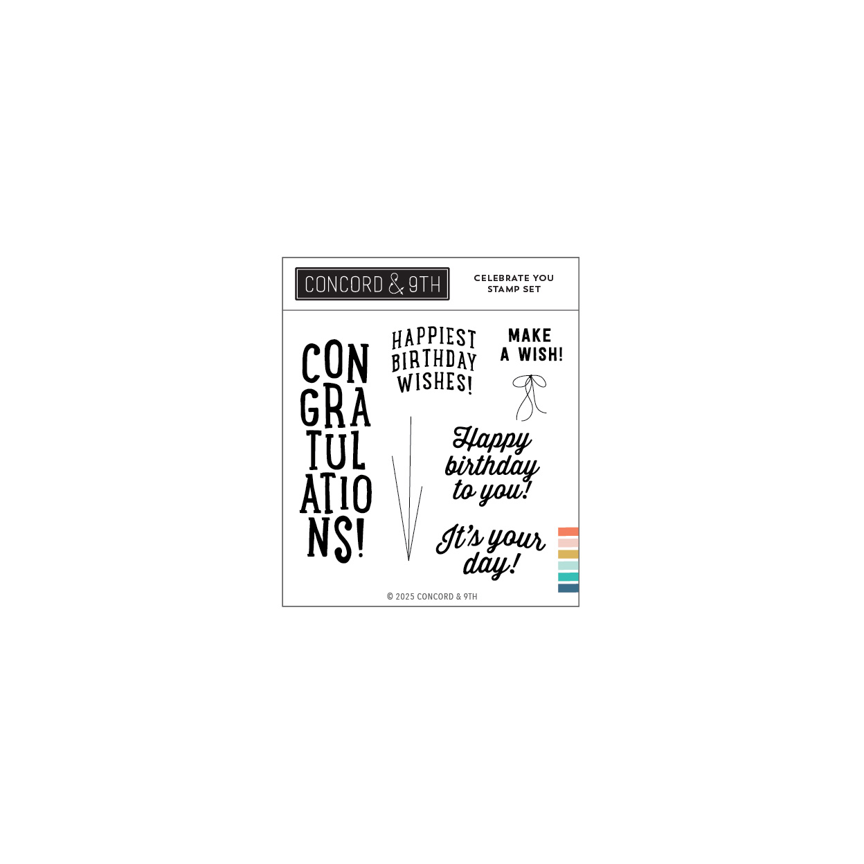 Concord & 9th - Celebrate You Stamp Set (4 x 4)