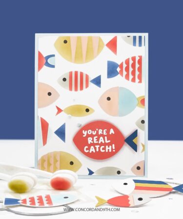 Alternative view of Concord & 9th - Fish Friends Stamp Set (4 x 4)