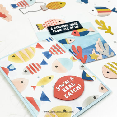 Alternative view of Concord & 9th - Fish Friends Stencil Pack (4 qty; 6 x 6)