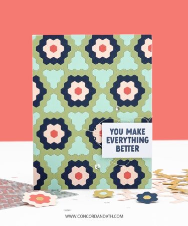 Alternative view of Concord & 9th - Hexie Bloom Inlay Die