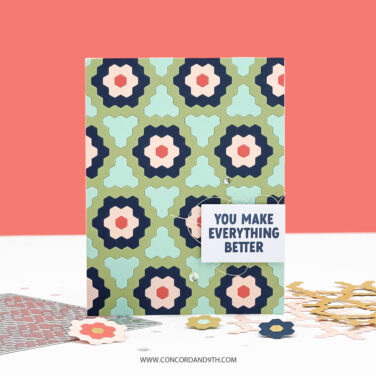 Alternative view of Concord & 9th - Hexie Bloom Inlay Die