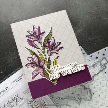 Alternative view of Concord & 9th - Kristina Werner - Long Line Lilies Stamp Set (6 x 8)