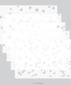 Concord & 9th - Kristina Werner - Bitsy Blooms Stencil Pack (5 qty; 6 x 9)