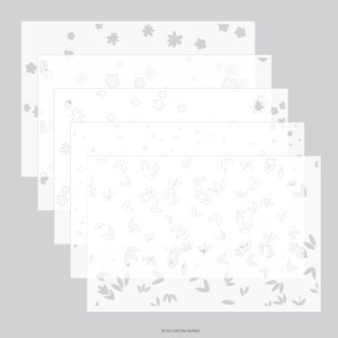 Concord & 9th - Kristina Werner - Bitsy Blooms Stencil Pack (5 qty; 6 x 9)