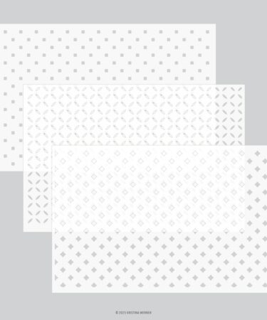 Concord & 9th - Kristina Werner - Florence Stencil Pack (3 qty; 6 x 9)