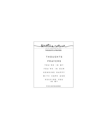 Concord & 9th - Kristina Werner - Thoughts and Prayers Stamp Set (3 x 3)