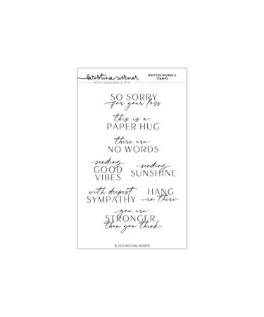 Concord & 9th - Kristina Werner - Written Words 2 Stamp Set (4 x 6)