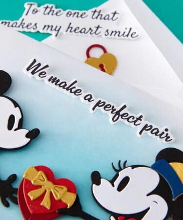 Alternative view of Spellbinders- Collezione Classic Mouse Love-  Sentiments Press + Foil Plate & Die Set