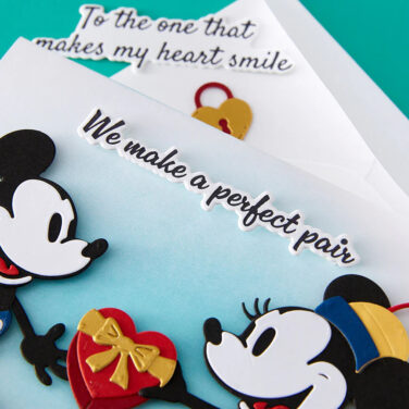 Alternative view of Spellbinders- Collezione Classic Mouse Love-  Sentiments Press + Foil Plate & Die Set