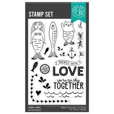 Hero Arts - Collezione Packed With Love -Partners In Brine Clear Stamp Set