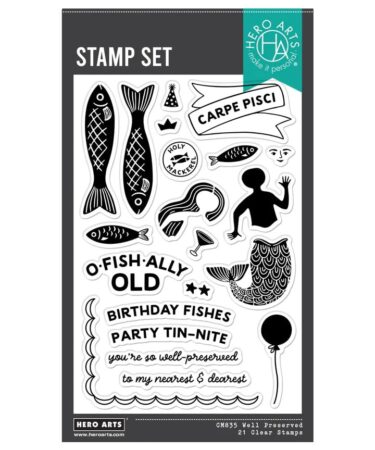 Hero Arts - Collezione Packed With Love - Well Preserved Clear Stamp Set