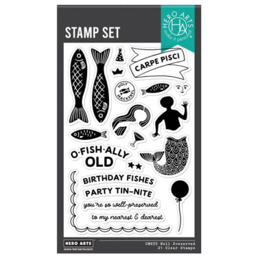 Hero Arts - Collezione Packed With Love - Well Preserved Clear Stamp Set