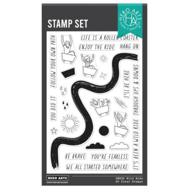 Hero Arts - Collezione What A Ride Wild Ride Clear Stamp Set