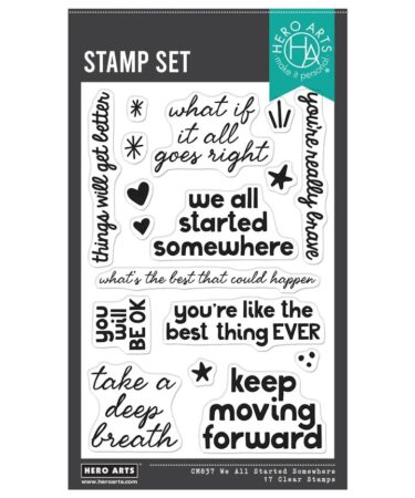 Hero Arts - Collezione What A Ride We All Started Somewhere Clear Stamp Set
