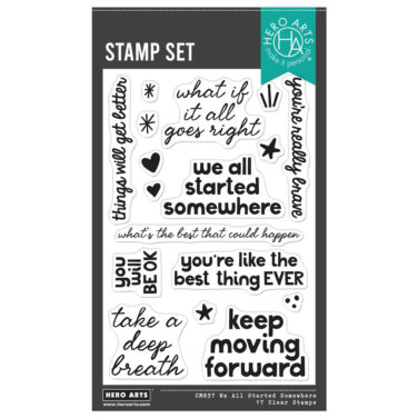 Hero Arts - Collezione What A Ride We All Started Somewhere Clear Stamp Set