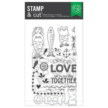 Hero Arts - Collezione Packed With Love Partners In Brine Stamp & Cut Set