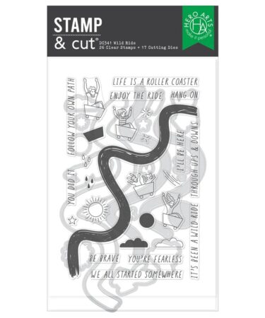 Hero Arts - Collezione What A Ride  Wild Ride Stamp & Cut Set