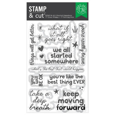 Hero Arts - Collezione What A Ride We All Started Somewhere Stamp & Cut Set