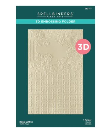 Spellbinders - Collezione Regal Reflection  - Regal lattice 3D Embossing Folder