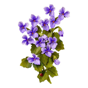 Alternative view of Spellbinders - The Poet's Garden by Susan Tierney-Cockburn  -Wild Violet and Ladybugs Etched Dies