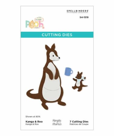 Spellbinders-  Say Cheese Classic Pooh Baby with Simple Stories -Kanga & Roo Characters Etched Dies with Simple Stories