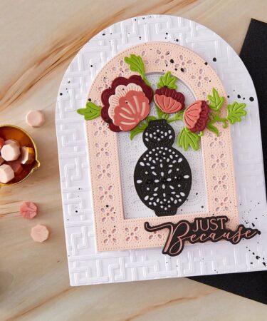 Alternative view of Spellbinders- Collezione Regal Reflection -Arch Punch & Pierce Plate Etched Dies