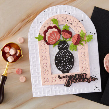 Alternative view of Spellbinders- Collezione Regal Reflection -Arch Punch & Pierce Plate Etched Dies