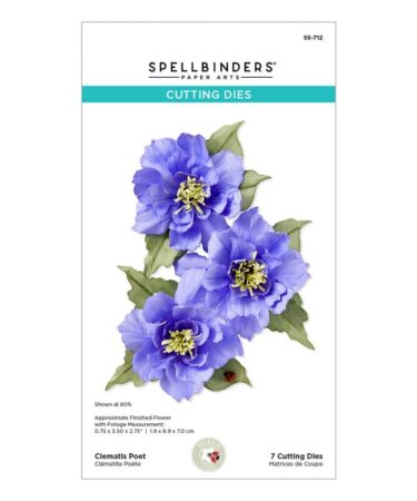 Spellbinders - The Poet's Garden by Susan Tierney-Cockburn  -Clematis Poet Etched Dies