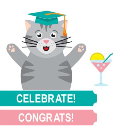 Alternative view of Simon Hurley collezione Sending Hugs Congrats Cat Etched Dies