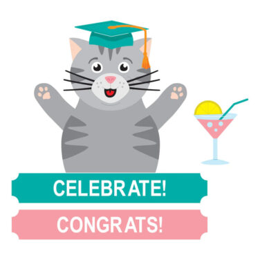 Alternative view of Simon Hurley collezione Sending Hugs Congrats Cat Etched Dies