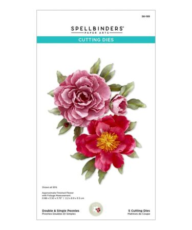 Spellbinders - The Poet's Garden by Susan Tierney-Cockburn  -Double & Single Peonies Etched Die