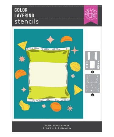 Hero Arts -Collezione Arts All That  Snack Layering Stencil