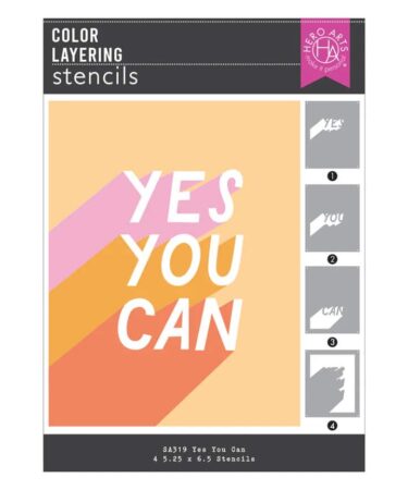 Hero Arts - Collezione What A RideYes You Can Layering Stencils