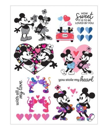 Spellbinders- Collezione Classic Mouse Love-  Rub-Ons