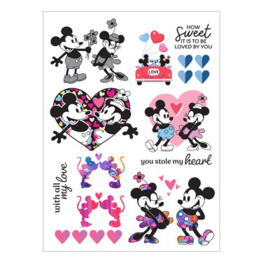 Spellbinders- Collezione Classic Mouse Love- Rub-Ons