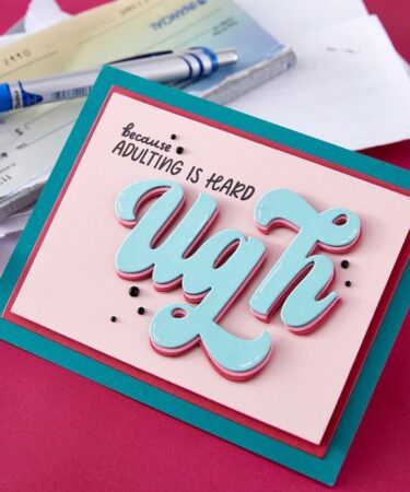 Alternative view of Spellbinders - Collezione This is Life - Ugh Clear Stamp & Die Set