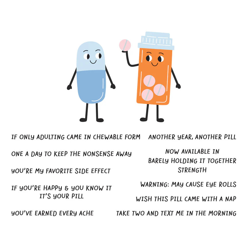 Spellbinders - Collezione This is Life - Favorite Side Effect Clear Stamp & Die Set