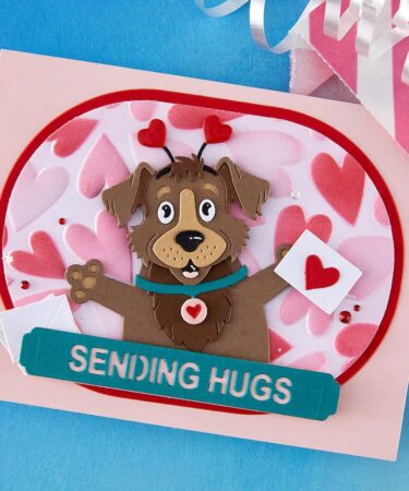 Alternative view of Simon Hurley collezione Sending Hugs - Layered Puffy Hearts Stencil