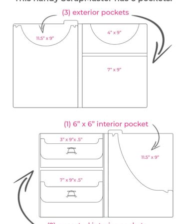 Alternative view of Spellbinders - The Organized Option - TOO 8.5 x 11" Fancy Folio - 3 Pack