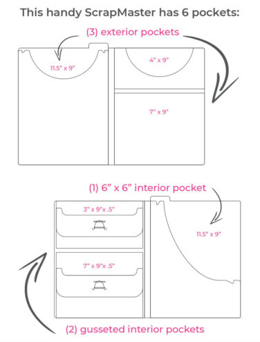 Alternative view of Spellbinders - The Organized Option - TOO 8.5 x 11" Fancy Folio - 3 Pack