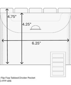 Alternative view of Spellbinders - The Organized Option - TOO 4 x 6" Flip Flap Pocket - 10 Pack