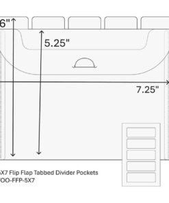 Alternative view of Spellbinders - The Organized Option - TOO 5 x 7" Flip Flap Pocket - 10 Pack