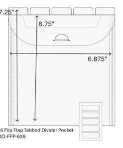 Alternative view of Spellbinders - The Organized Option - TOO 6 x 6" Flip Flap Pocket - 10 Pack