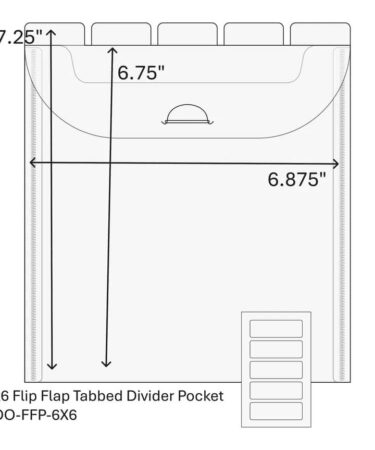 Alternative view of Spellbinders - The Organized Option - TOO 6 x 6" Flip Flap Pocket - 10 Pack