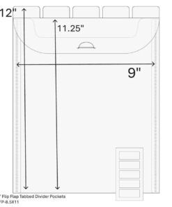 Alternative view of Spellbinders - The Organized Option - TOO 8.5 x 11" Flip Flap Pocket - 10 Pack