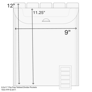 Alternative view of Spellbinders - The Organized Option - TOO 8.5 x 11" Flip Flap Pocket - 10 Pack