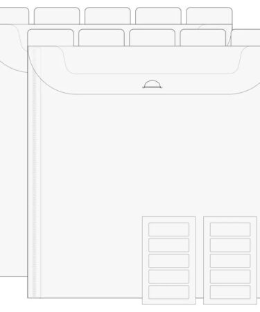 Alternative view of Spellbinders - The Organized Option - TOO 12 x 12" Flip Flap Pocket - 10 Pack