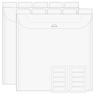 Alternative view of Spellbinders - The Organized Option - TOO 12 x 12" Flip Flap Pocket - 10 Pack