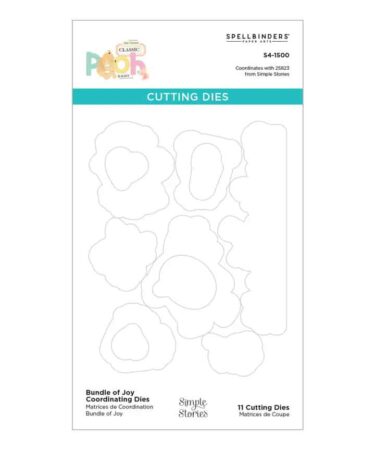 Spellbinders-  Say Cheese Classic Pooh Baby with Simple Stories - Bundle of Joy Stamp & Die